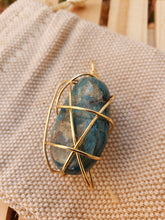 Load image into Gallery viewer, Semi-Precious Wire-Wrapped Stone Pendant
