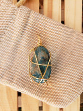 Load image into Gallery viewer, Semi-Precious Wire-Wrapped Stone Pendant
